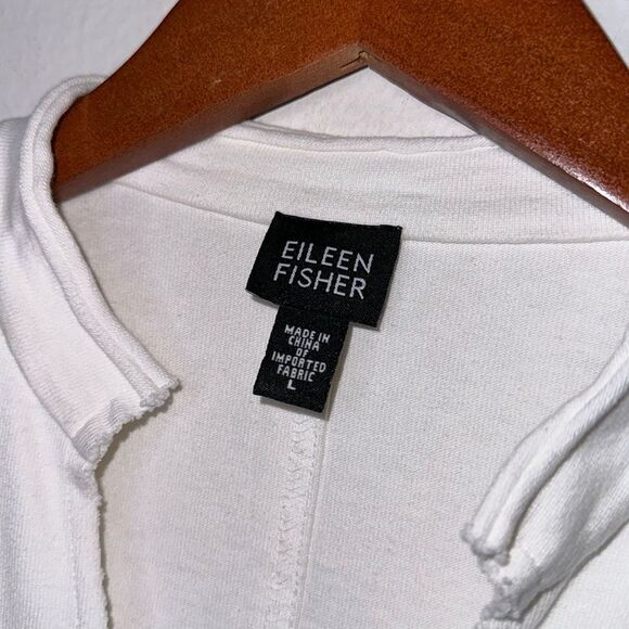 Eileen Fisher Patch Pocket Jersey Cardigan Womens Size Medium - Picture 13 of 14